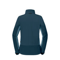 Allwettertalent Jacke Damen Blau – Rückansicht