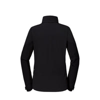 Allwettertalent Jacke Damen Schwarz – Rückansicht