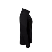 Allwettertalent Jacke Damen Schwarz – Seitenansicht
