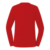 Lieblings Longsleeve WW Damen Rot – Rückansicht