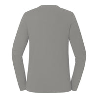 Lieblings Longsleeve WW Damen Hellgrau – Rückansicht