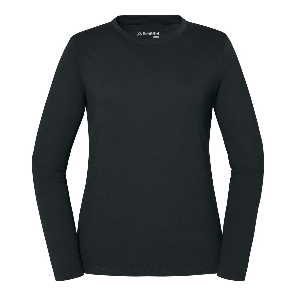 Lieblings Longsleeve WW Damen Schwarz – Vorderansicht