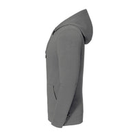 Lieblings Sweatjacke GOTS85 Unisex Grau meliert – Seitenansicht