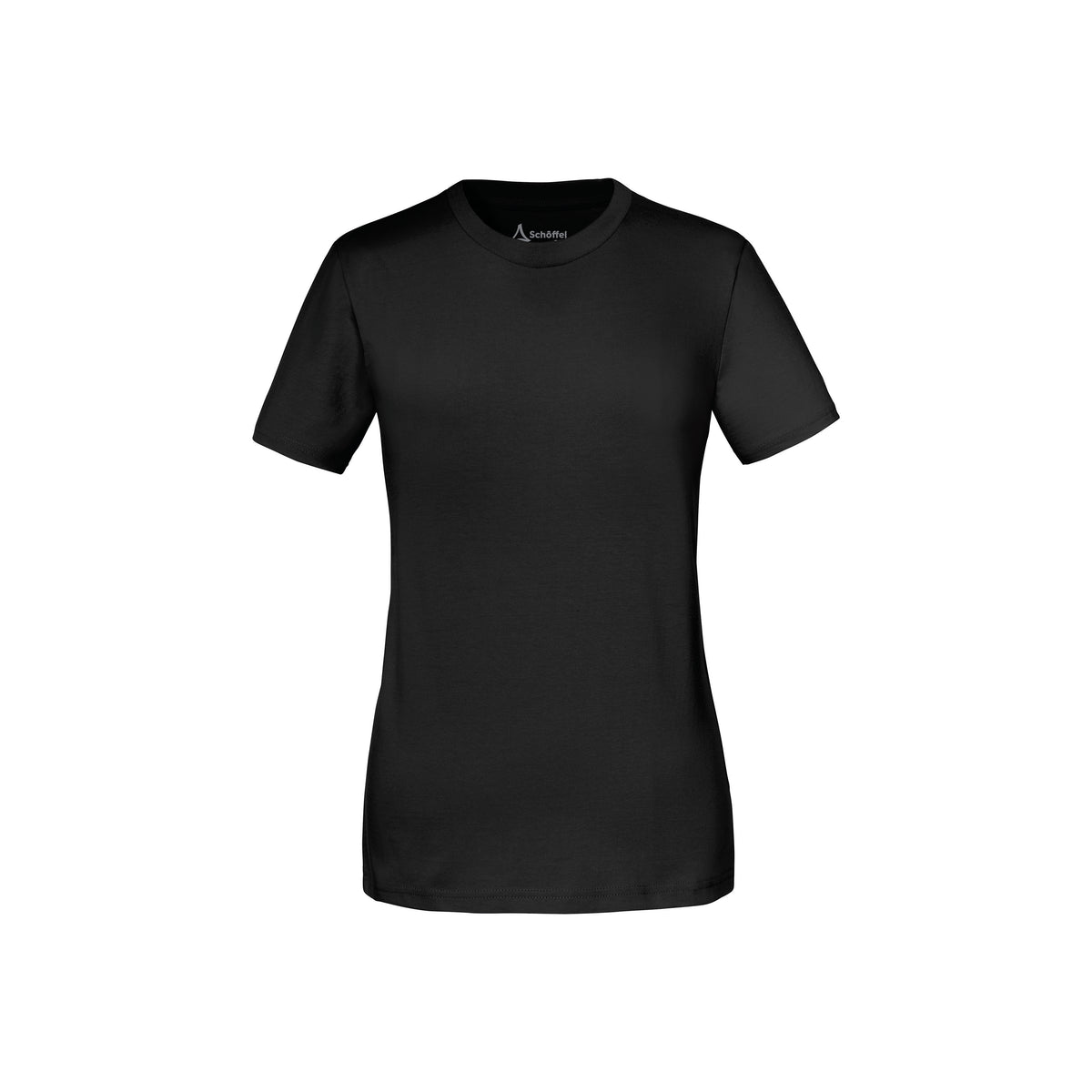 Lieblings T-Shirt GOTS Damen Schwarz – Vorderansicht