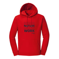 Made for work Hoody Unisex Rot – Vorderansicht