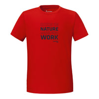 Made for work T-Shirt Unisex Rot – Vorderansicht