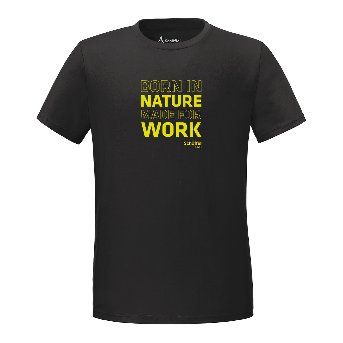 Made for work T-Shirt Unisex Schwarz – Vorderansicht