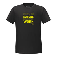 Made for work T-Shirt Unisex Schwarz – Vorderansicht
