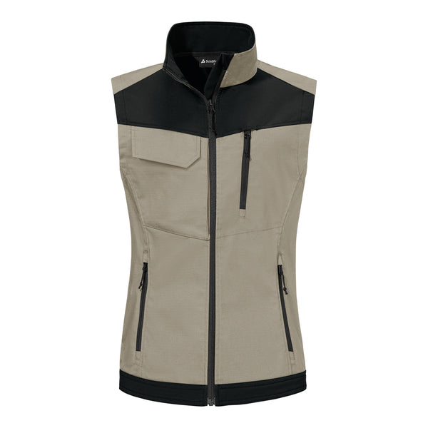 Meistermacher Weste Damen Beige – Vorderansicht