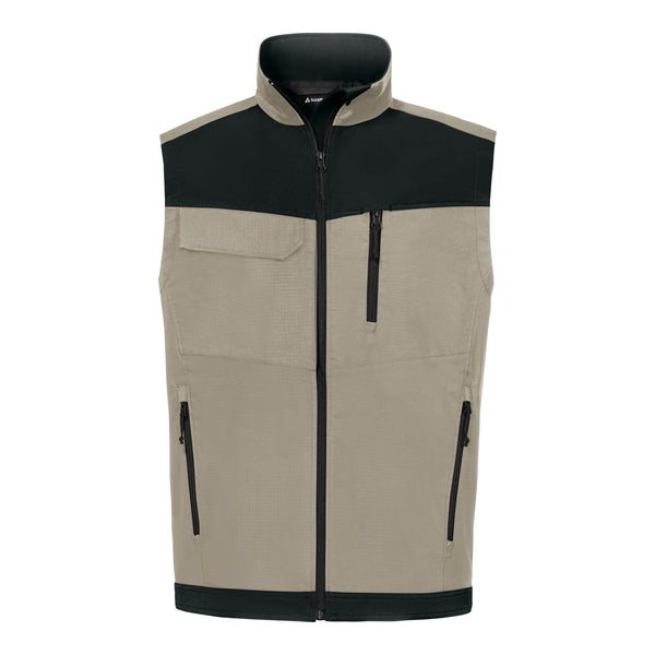 Meistermacher Weste Herren Beige – Vorderansicht