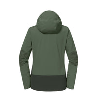 Schutzschild ZipIn Damen Grün – Rückansicht