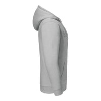 Signature Hoody Unisex Hellgrau meliert – Seitenansicht
