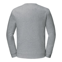Signature Sweatshirt Unisex Hellgrau meliert – Rückansicht