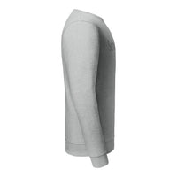 Signature Sweatshirt Unisex Hellgrau meliert – Seitenansicht