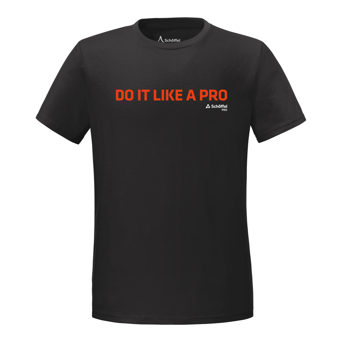 T-Shirt like a PRO CW GOTS Herren Schwarz – Vorderansicht