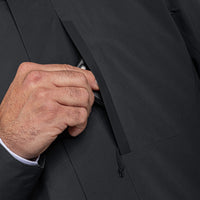 Wetter-Fest ZipIn Herren Schwarz – Detailansicht
