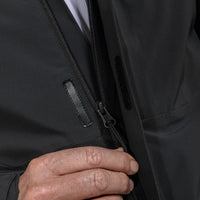Wetter-Fest ZipIn Herren Schwarz – Detailansicht