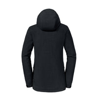 Wind&Wetter ZipIn Damen Schwarz – Rückansicht