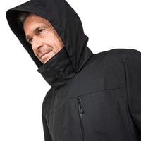 Wind&Wetter ZipIn Herren Schwarz – Detailansicht