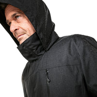 Wind&Wetter ZipIn Herren Schwarz – Detailansicht