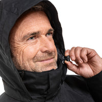 Wind&Wetter ZipIn Herren Schwarz – Detailansicht