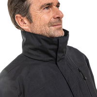 Wind&Wetter ZipIn Herren Schwarz – Detailansicht