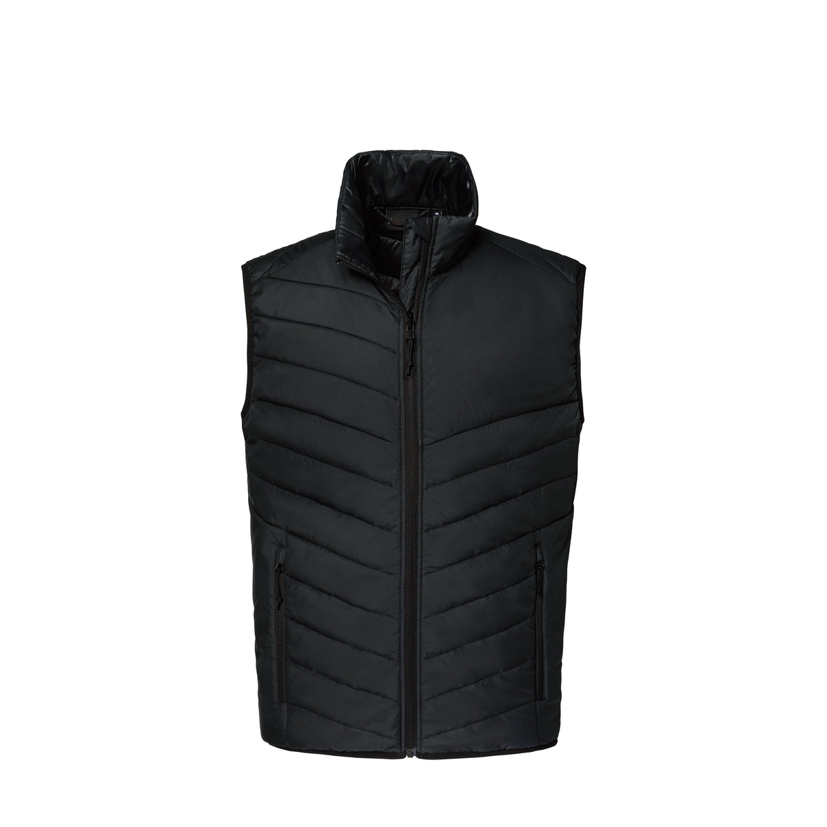 Winterspeck Weste ZipIn Herren Schwarz – Vorderansicht