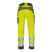 WS Bulldozer Hose Damen Warngelb/ Dunkelgrau – Rückansicht