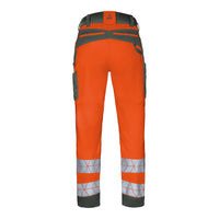 WS Bulldozer Hose Damen Warnorange/ Dunkelgrau – Rückansicht