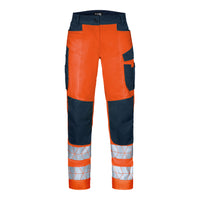 WS Bulldozer Hose Damen Warnorange/ Dunkelblau – Vorderansicht