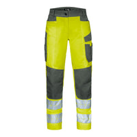 WS Bulldozer Hose Damen Warngelb/ Dunkelgrau – Vorderansicht