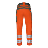 WS Bulldozer Hose Damen Warnorange/ Dunkelgrau – Rückansicht
