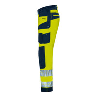 WS Bulldozer Hose Herren Warngelb/ Dunkelblau – Seitenansicht