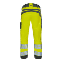 WS Bulldozer Hose Herren Warngelb/ Dunkelgrau – Rückansicht