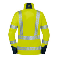 WS Leuchtkegel Jacke Damen Warngelb/ Dunkelblau – Rückansicht