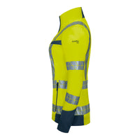 WS Leuchtkegel Jacke Damen Warngelb/ Dunkelblau – Seitenansicht