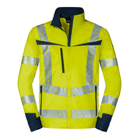 WS Leuchtkegel Jacke Herren Warngelb/ Dunkelblau – Vorderansicht