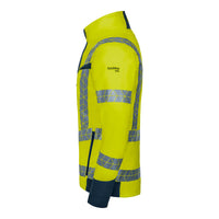 WS Leuchtkegel Jacke Herren Warngelb/ Dunkelblau – Seitenansicht