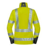 WS Leuchtkegel Zip Off Damen Warngelb/ Dunkelgrau – Rückansicht