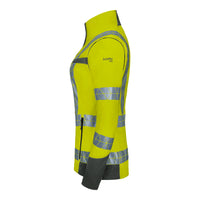 WS Leuchtkegel Zip Off Damen Warngelb/ Dunkelgrau – Seitenansicht