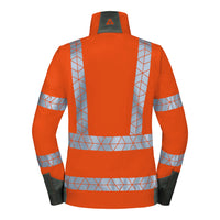 WS Leuchtkegel Zip Off Damen Warnorange/ Dunkelgrau – Rückansicht