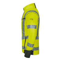 WS Leuchtkegel Zip Off Herren Warngelb/ Dunkelgrau – Seitenansicht