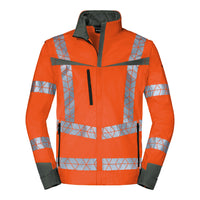 WS Leuchtkegel Zip Off Herren Warnorange/ Dunkelgrau – Vorderansicht