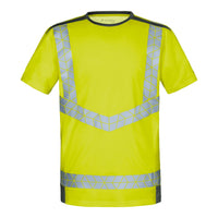 WS Signalheld T-Shirt Herren Warngelb/ Dunkelgrau – Vorderansicht