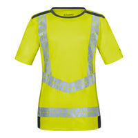 WS Warnheld T-Shirt Damen Warngelb/ Dunkelgrau – Vorderansicht