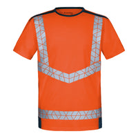WS Warnheld T-Shirt Herren Warnorange/ Dunkelblau – Vorderansicht