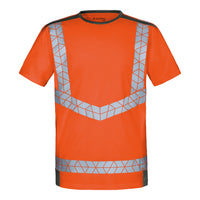 WS Warnheld T-Shirt Herren Warnorange/ Dunkelgrau – Vorderansicht