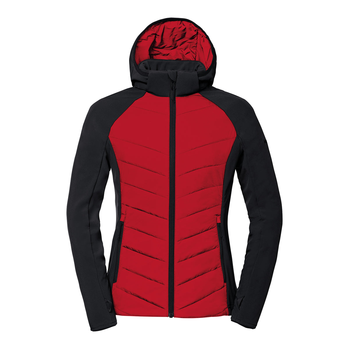 Zweijahreszeiten ZipIn Damen Rot – Vorderansicht